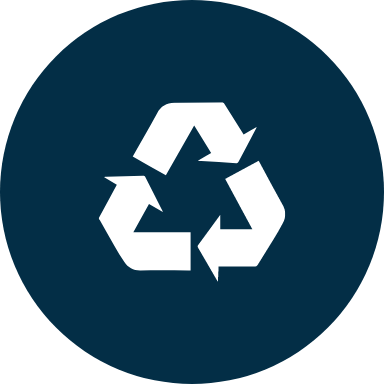 Recycling rate on incoming materials